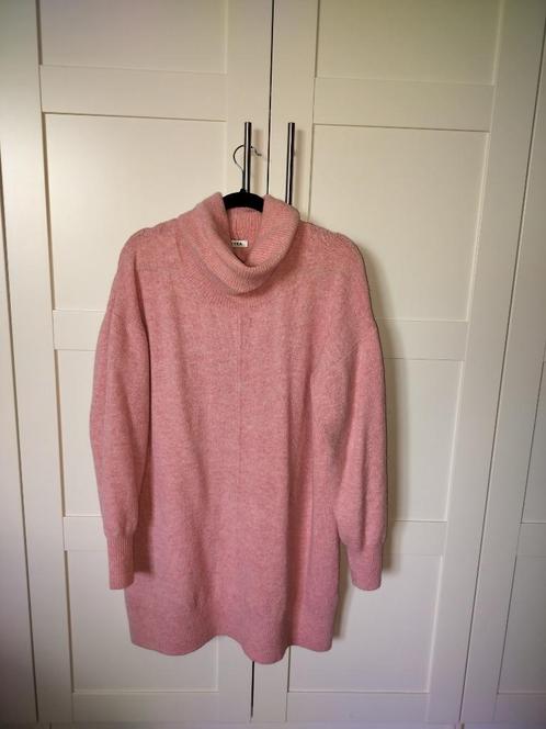 KYRA lange gebreide trui in warm roze XXL zgan, Kleding | Dames, Truien en Vesten, Zo goed als nieuw, Maat 46/48 (XL) of groter