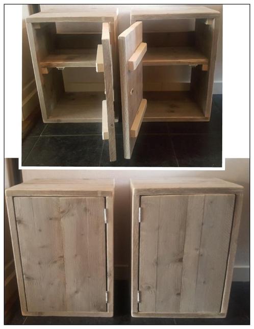 Nachtkastjes op maat/model gemaakt NIEUW, Huis en Inrichting, Slaapkamer | Nachtkastjes, Nieuw, Hout, Ophalen of Verzenden