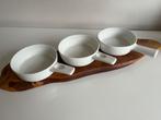 Set 3 Vintage ARABIA Kilta Kaj Franck Soufle Schaal Wit 60’s, Antiek en Kunst, Ophalen of Verzenden