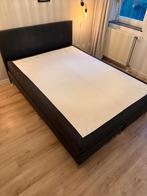 Boxspring | antraciet | 160x220, Huis en Inrichting, Slaapkamer | Boxsprings, Ophalen, Gebruikt, Zwart, Tweepersoons