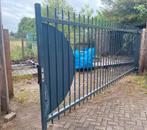 Stalen Tuinhek met Loopdeur 6 m, Ophalen, Gebruikt, Staal, 150 tot 200 cm