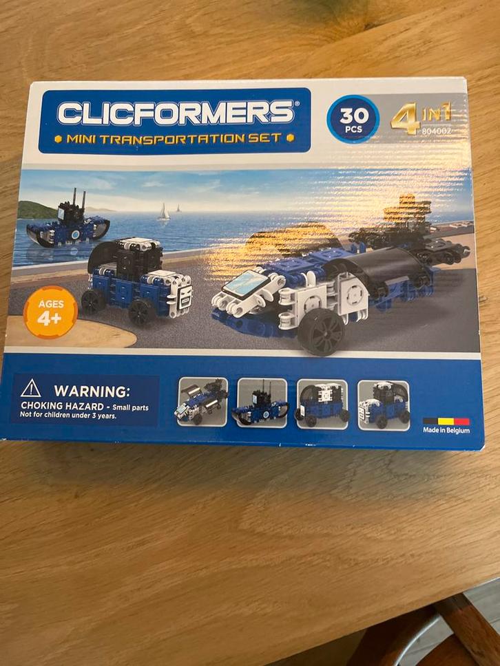 Clicformers Mini Transport Set - ZGAN, Kinderen en Baby's, Speelgoed | Bouwstenen, Zo goed als nieuw, Overige merken, Ophalen