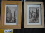 TWEE BIJZONDER MOOIE ETSEN * In Lijst *, Antiek en Kunst, Kunst | Etsen en Gravures, Verzenden