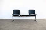 vintage bankje | wachtkamerbank met tafel | jaren 70, ., Tweepersoons, Ophalen of Verzenden, .
