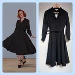 Zwarte vintage 40s 50s stijl swing jurk blousejurk Lindy Bop, Overige typen, Zwart, Nieuw, Ophalen of Verzenden