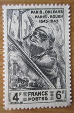 Frankrijk, 100 jaar Treinspoor Parijs--Orléans en Rouen 1944, Verzenden, Postfris