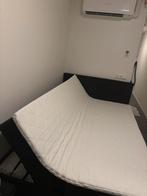 Boxspring met opslag en topper (hydraulisch) 140x210cm, Huis en Inrichting, Slaapkamer | Boxsprings, 210 cm, Tweepersoons, Zo goed als nieuw