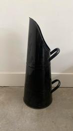 Vintage emaille kolenkit, zwart- handig  v bijvullen pellets, Huis en Inrichting, Woonaccessoires | Paraplubakken, Ophalen, Zo goed als nieuw