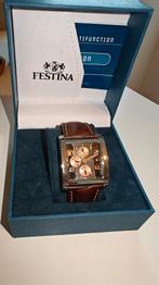 Festina horloge als nieuw – Met originele doos, Sieraden, Tassen en Uiterlijk, Horloges | Heren, Overige merken, Leer, Staal, Polshorloge