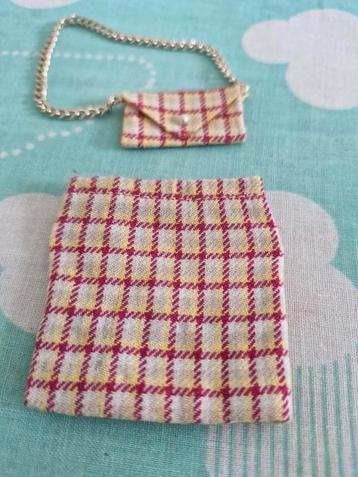 Skipper barbie vintage rok en/of tasje Glad Plaids  # 1946. beschikbaar voor biedingen