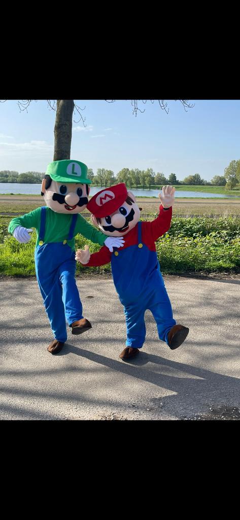 Mascotte pakken te huur! Super Mario, Luigi en brandweer sam, Hobby en Vrije tijd, Feestartikelen | Verhuur, Nieuw, Verjaardag