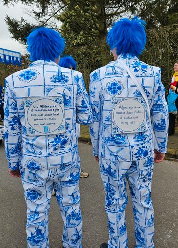 Loopgroep carnaval Delftsblauwe kleding  beschikbaar voor biedingen