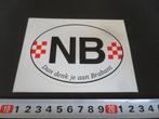 sticker bumpersticker NB dan denk je aan brabant *, Ophalen, Zo goed als nieuw, Bedrijf of Vereniging