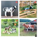 Beeld koe, polyester geit, varken, lammetje, beeld kalf, Tuin en Terras, Ophalen, Nieuw, Kunststof, Dierenbeeld