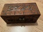 Antiek houten sieraden doosje, Huis en Inrichting, Woonaccessoires | Kisten, Ophalen, Zo goed als nieuw, Minder dan 50 cm