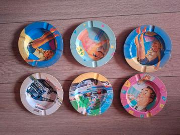 Vintage style asbakken set van 6 beschikbaar voor biedingen