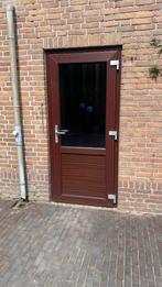 Kunststof kozijn en kunststof deur, Ophalen, Gebruikt, 200 tot 215 cm, Glas