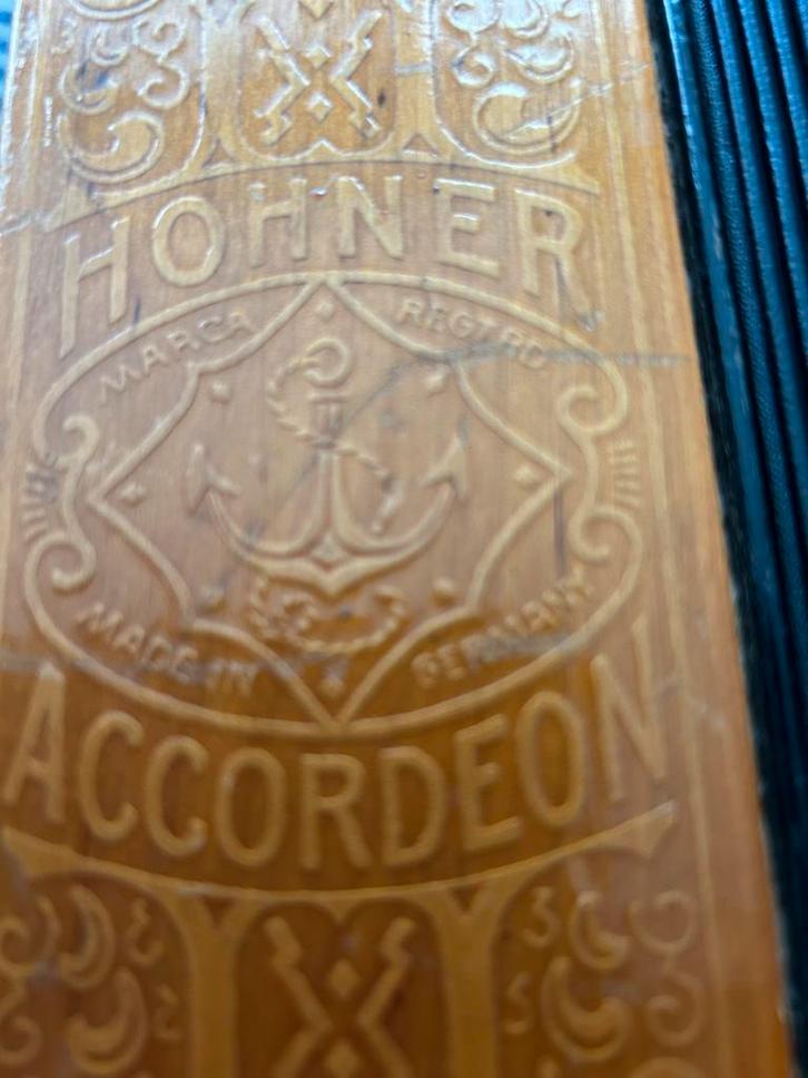 Antieke Hohner Trekzak, Muziek en Instrumenten, Accordeons, Gebruikt, Knopaccordeon, Overige formaten, Hohner, Met riemen, Ophalen