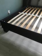 2 persoons bed 160 x 200, Huis en Inrichting, Slaapkamer | Bedden, Ophalen, Zwart, Tweepersoons, Zo goed als nieuw