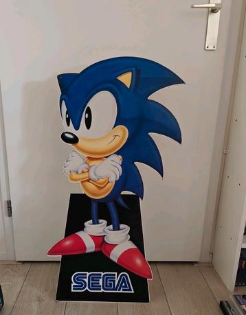 Groot origineel Sega vintage Sonic display bord. Zeldzaam beschikbaar voor biedingen