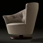 Giorgetti draaifauteuil + poef nwpr ruim €10.000,-