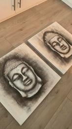 Boeddha schilderij 1 of 2, Ophalen of Verzenden, Zo goed als nieuw, Schilderij, Minder dan 50 cm