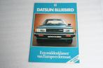 Folder Datsun Bluebird + prijslijst (05-1981) (18), Boeken, Auto's | Folders en Tijdschriften, Nieuw, Overige merken, Ophalen of Verzenden