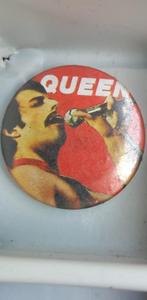 Queen Freddie Mercury Button Badge Pin Vintage 80s queen Con, Ophalen of Verzenden, Zo goed als nieuw, Overige typen