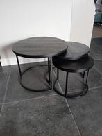 Ronde salontafels zwart, 50 tot 100 cm, Rond, Minder dan 50 cm, 50 tot 100 cm