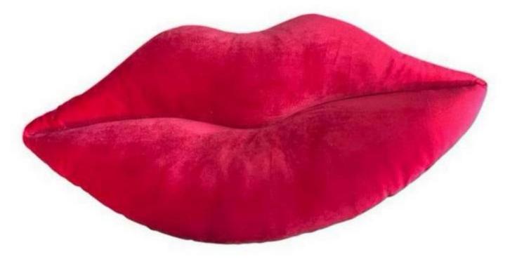 2 mooie sierkussens in lipvorm rood, Huis en Inrichting, Woonaccessoires | Kussens, Nieuw, Rood, Vierkant, Ophalen of Verzenden