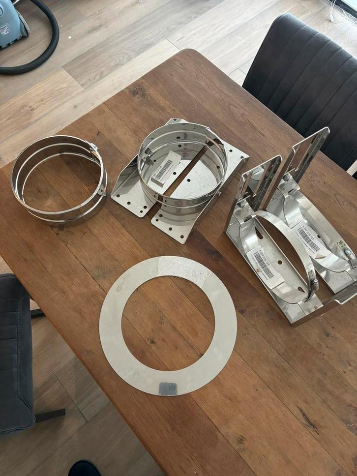 Diverse onderdelen tbv rookgasafvoer, Doe-het-zelf en Verbouw, Buizen en Afvoer, Nieuw, Afvoer, Minder dan 2 meter, 80 mm of meer