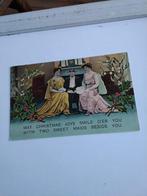 MAY CHRISTMAS  JOYS SMIL OVER YOY WITH TWO SWEET MAIDS, Ophalen of Verzenden, Voor 1920, Sterren en Beroemdheden