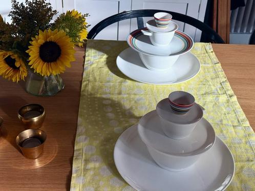 IIttala Origo Breakfast 2 Sets Design A.HÄBERLI Limeted ed., Huis en Inrichting, Keuken | Servies, Zo goed als nieuw, Bord(en)