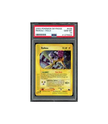 Pokemon Raikou Holo E-Series Skyridge #H26 PSA 10 beschikbaar voor biedingen
