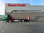Volvo FM 500 8X2 OPRIJWAGEN/MACHINE TRANSPORTER + HIAB 322 E, Auto's, Vrachtwagens, Automaat, Euro 6, Bedrijf, Diesel