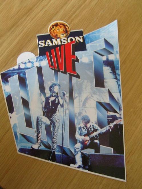 sticker SAMSON  SHAG  LIVE  *, Verzamelen, Stickers, Zo goed als nieuw, Bedrijf of Vereniging, Ophalen