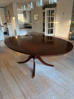 Mahonie uitschuifbare eettafel - zo goed als nieuw, Huis en Inrichting, Tafels | Eettafels, Ophalen, 100 tot 150 cm, Klassiek