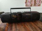 Prachtige retro Sharp QT-CD20 cd boombox uit 1988!, Audio, Tv en Foto, Radio's, Ophalen of Verzenden, Gebruikt, Radio