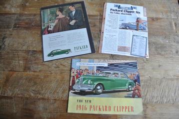 Org. verkoop folder enz van PACKARD SUPER CLIPPER 1946  beschikbaar voor biedingen