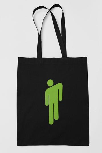 Tote Bag met Groene Print – Billie Eilish merch beschikbaar voor biedingen