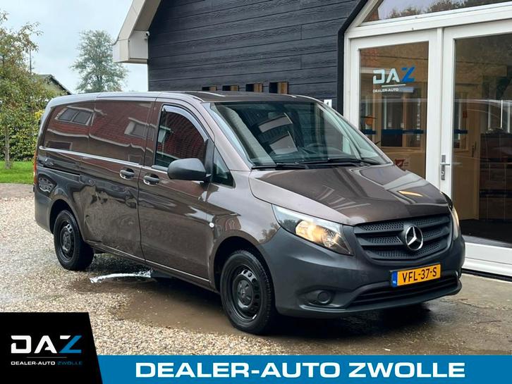 Mercedes-Benz Vito 116 CDI Lang Aut/Ecc/Leer/Navi/Trekhaak, Auto's, Bestelauto's, Bedrijf, Te koop, ABS, Achteruitrijcamera, Airbags
