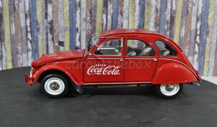 Citroen 2 CV COCA COLA rood 1:18 Solido, Hobby en Vrije tijd, Modelauto's | 1:18, Nieuw, Auto, Solido, Verzenden