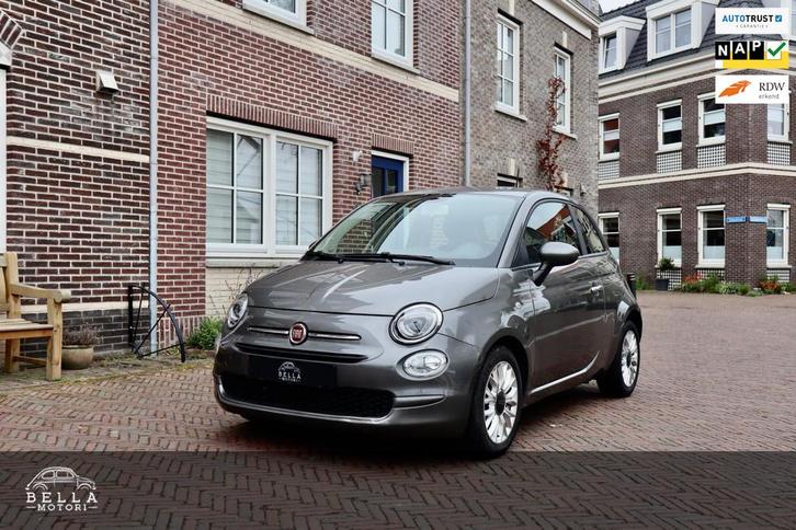 Fiat 500 Pop TwinAir | Lichtgrijs Metallic | Uconnect | Lich, Auto's, Fiat, Bedrijf, Te koop, ABS, Airbags, Airconditioning, Centrale vergrendeling