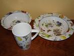 3 Delige Janneke Brinkman Fruit & Flowers melamine set, Overige materialen, Gebruikt, Ophalen of Verzenden, Bord(en)