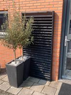 Te koop 2 zwarte jaloezie schermen, Ophalen, Minder dan 3 meter, Hout, 1 tot 2 meter