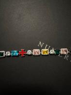 Zilveren Drippy Amsterdam Ketting met Moissaniet, Ophalen of Verzenden, Zo goed als nieuw, Zilver, Met edelsteen