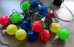 Feestverlichting. 16 gekleurde bollen.Rood,geel,groen,blauw., Ophalen of Verzenden, Zo goed als nieuw