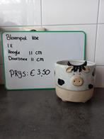 Bloempot koe koeien sierpot plantenpot plantenbakken, Ophalen, Zo goed als nieuw, Rond, Minder dan 25 cm