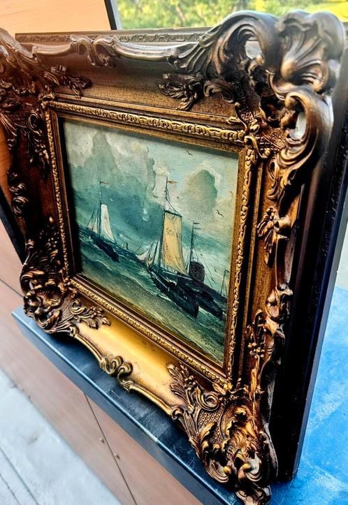 ScheveningenHeel oud wat cracule sign MESDAG LIJKT OP? r/o, Antiek en Kunst, Curiosa en Brocante, Ophalen