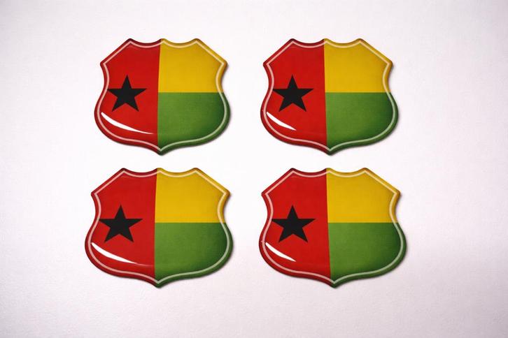3D guinee bissau gel vlag stickers UV-bestendig, Verzamelen, Stickers, Nieuw, Overige typen, Verzenden